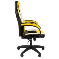 Кресло геймерское CHAIRMAN Game 17 экокожа (черный/желтый/белый)