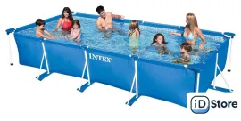 Каркасный бассейн Intex Rectangular Frame 450x220x84 (58982/28273)