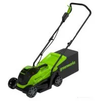 Газонокосилка электрическая Greenworks GD24LM33K2 / 2516107UA (АКБ 2 А/ч и ЗУ)