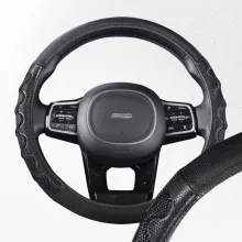 Оплетка экокожа M Racer- 2 SKYWAY Черная