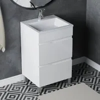 Мебель для ванных комнат Vela Тумба под умывальник Vela Вектор 50Н под Absolute TU46077