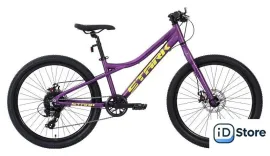 Велосипед Stark Slash 24.1 D 2025 р.12.7 (фиолетовый матовый/кислотно-желтый)