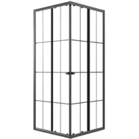 Душевой уголок Niagara Eco NG-1009-14QKL 90x90x190 (черный/стекло клетка)