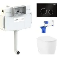 Унитаз приставной Lavinia Boho Relfix Bell Pro 5 в 1 87060212 (черный пластик)