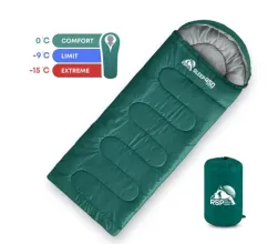 Спальный мешок RSP Sleep 450 R RipStop 2024 (зелёный, 22075см, молния справа)