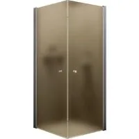 Душевой уголок MaybahGlass MGY-1301-5 (бронзовое матовое стекло/хром матовый)