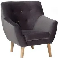 Интерьерное кресло Signal Nordic Velvet 1 (серый)