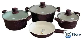 Набор кастрюль JIO J0507 Purple