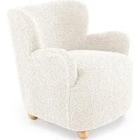 Интерьерное кресло Halmar Claudio (кремовый/натуральный)