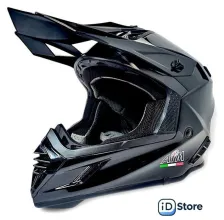 Мотошлем AIM RH855 Fiber Glass RH855-001-L (L, черный глянец)