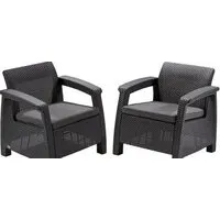 Набор садовой мебели Keter Corfu Duo Set (графит)