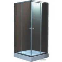 Душевой уголок Coliseum Кварто Т-80 80x80 (тонированное стекло)