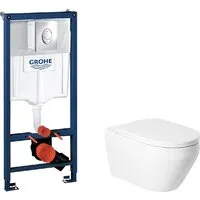 Унитаз подвесной Saniteco KW-9009W GROHE Rapid SL 38721001