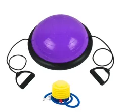 Балансировочная платформа AMETIST BOSU ball 45 см (фиолетовый)