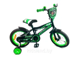 Детский велосипед Favorit Biker 14"" (зелено-черный)