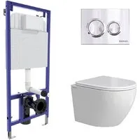 Унитаз подвесной Berges Wasserhaus Okus Rimless 043389 (с сиденьем)