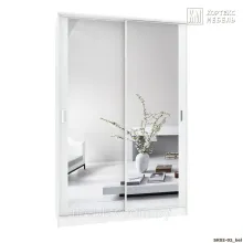 Шкаф-купе Кортекс-мебель Лагуна ШК02-02 (белый)