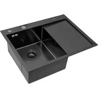 Кухонная мойка ARFEKA ECO AR 650500 L BLACK PVD NANO