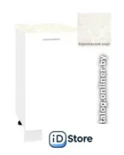 Шкаф напольный Кортекс-мебель Корнелия Лира НШ40р (белый/королевский опал)