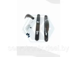 Нажимной гарнитур Stublina 1079 с ограничением доступа Ral 8019 (темно-коричневый)