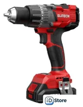 Ударная дрель-шуруповерт ELITECH ДА 21УБЛ2 E2201.048.01 (с 2-мя АКБ, кейс)