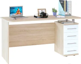 Компьютерный стол Сокол КСТ-105 дуб сонома/белый