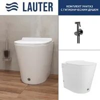 Унитаз приставной Lauter Purity 218116 гигиенический душ Breez 21GN7072BM (с импульсным смывом)