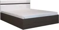 Двуспальная кровать Стендмебель Вегас 160 белый глянец/венге