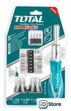 Набор отвертка с битами и головками Total TACSD30246 (24 предмета)