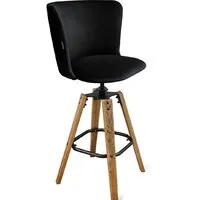 Стул Sheffilton SHT-ST36/S93 (ночное затмение/браш.коричневый/черный)