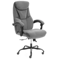 Кресло офисное TetChair Cambridge metalBL велюр/ткань (серый)