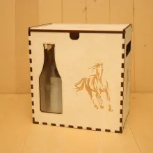 Деревянная коробка Для кумыса (6 бутылок)