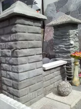 Блок заборный "Кирпич" 270310310 мм.