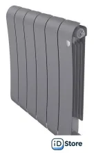 Биметаллический радиатор Royal Thermo Infinity 500 Silver Satin (6 секций)