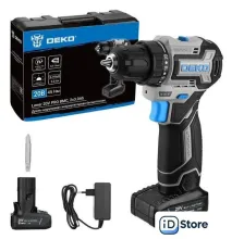 Дрель-шуруповерт Deko Loner 20V PRO 085-1010 (с 2-мя АКБ, кейс)