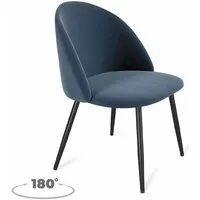Стул Sheffilton SHT-ST35/S1470-VP (тихий океан/черный муар, поворотный)