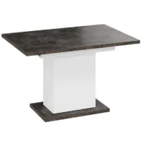 Кухонный стол Трия Детройт тип 4 (белый/ателье темный)