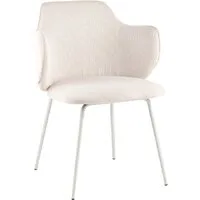 Стул с подлокотниками Stool Group Eira VC029 Farm-103 (вельвет белый)