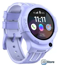 Детские умные часы Elari KidPhone 4G Wink (сиреневый)
