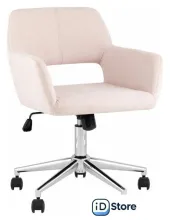 Офисное кресло Stool Group Ross Chrome 50-19 (рогожка, светло-розовый)