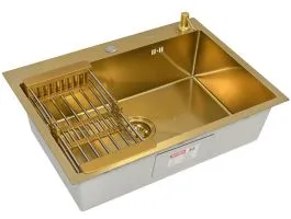 Комплект ARFEKA ECO AR мойка 700500, коландер, дозатор GOLD DECOR