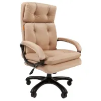 Офисное кресло CHAIRMAN 442 (ткань T-10, бежевый/черный пластик)