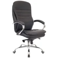 Офисное кресло SitUp MIDO Chrome (экокожа Black)