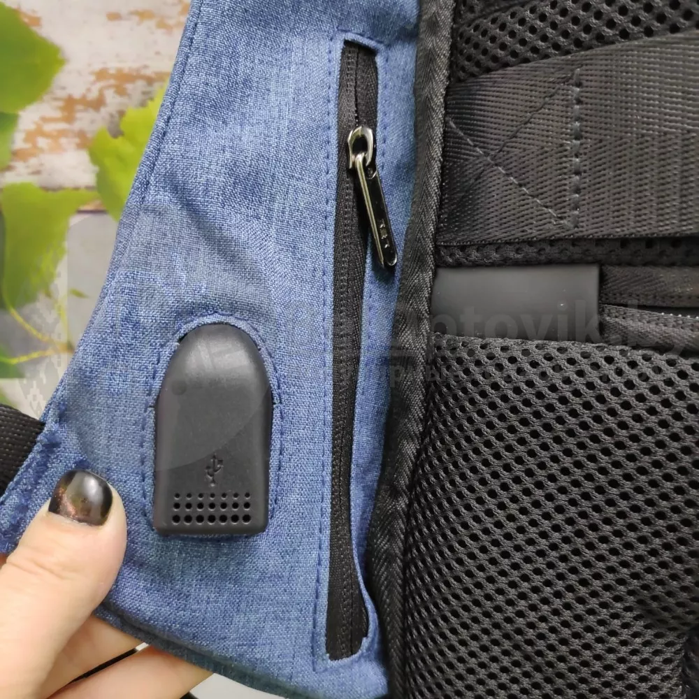 Рюкзак "АНТИВОР XL" ОРИГИНАЛ Dasfour USB порт, отделение для ноутбука до 15" планшета 6" Серый ОПТОМ