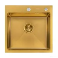 Кухонная мойка ARFEKA ECO AR 500500 GOLD PVD NANO DECOR