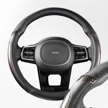 Оплетка экокожа M Carbon- 1 SKYWAY Черная