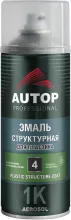 Эмаль структурная для пластика - Черная крупная - аэр. 520 мл AUTOP 4