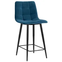 Стул барный Stool Group Джанго полубарный / vd-django-b29 (велюр синий)