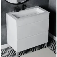 Мебель для ванных комнат Vela Тумба под умывальник Vela Бриз 80Н под Galaxy TU25204