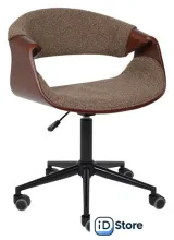 Офисное кресло AksHome Angara букле (коричневый Lisa 421/черный)